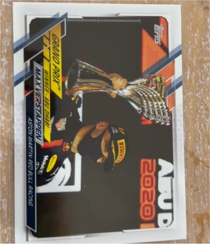2021 Topps Formula 1 #154 Max Verstappen Aston Martin Red Bull Racing — front