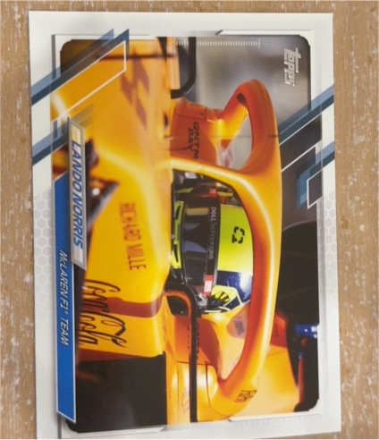 2021 Topps Formula 1 #22 Lando Norris McLaren F1 Team — front
