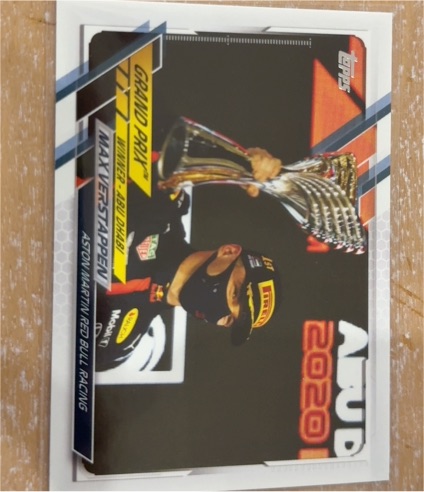 2021 Topps Chrome Formula 1 #154 Max Verstappen Aston Martin Red Bull Racing — front