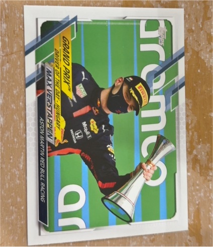 2021 Topps Formula 1 #168 Max Verstappen Aston Martin Red Bull Racing — front
