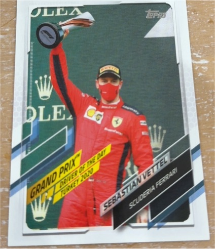 2021 Topps Formula 1 Grand Prix Driver of the Day #158 Sebastian Vettel — front