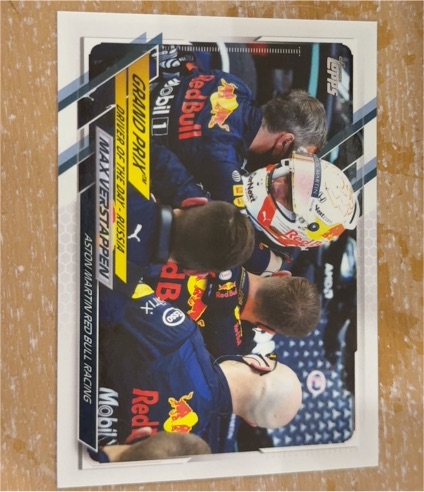 2021 Topps Formula 1 #161 Max Verstappen Aston Martin Red Bull Racing — front