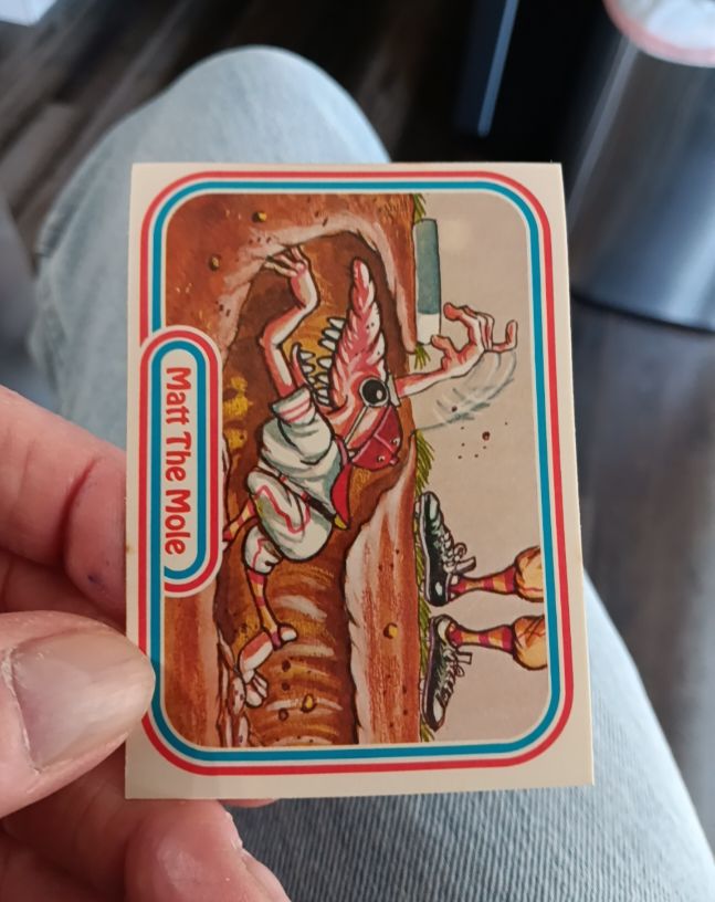 1988 Leaf Awesome All-Stars #32 Matt The Mole — front