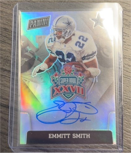 2022 Panini Super Bowl XXVII Emmitt Smith Autograph — front