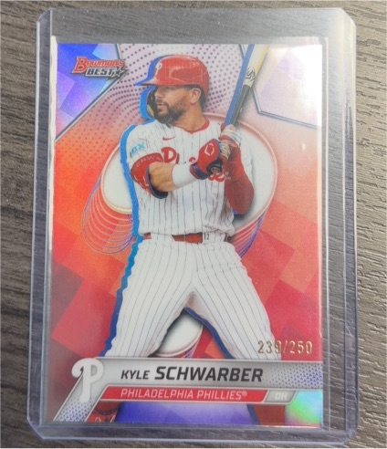 2025 Bowman's Best #56 Kyle Schwarber — front