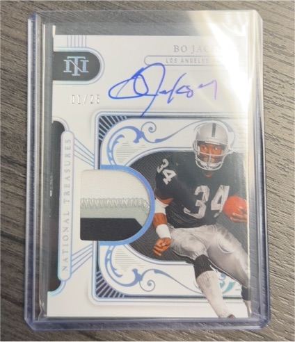 2025 Panini National Treasures #01/25 Bo Jackson — front