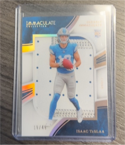 2025 Panini Immaculate Clearly Immaculate #19 Isaac Teslaa — front