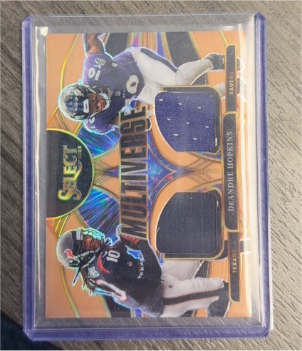 2025 Panini Select Multiverse Dual Patch #MVJ-DHS DeAndre Hopkins — front