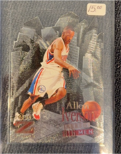 1996-97 Skybox Z-Force Little Big Men #5 Allen Iverson — front