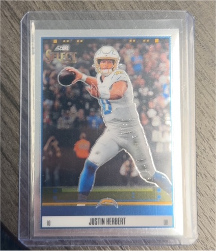 2025 Panini Select Score #15 Justin Herbert — front