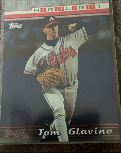 1999 Topps #226 Tom Glavine League Championship Highlight — front
