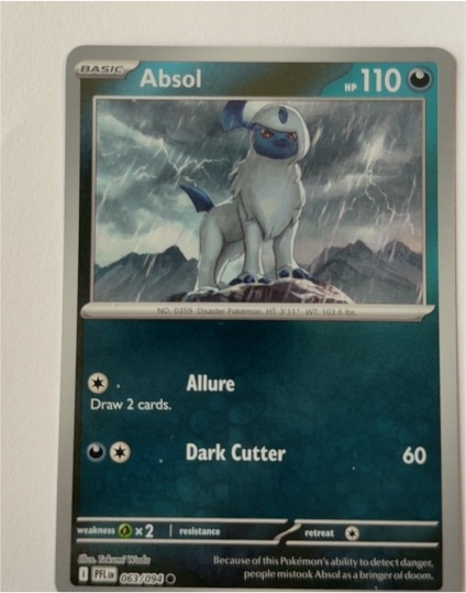 2025 Pokémon Phantasmal Flames #063 Absol — front
