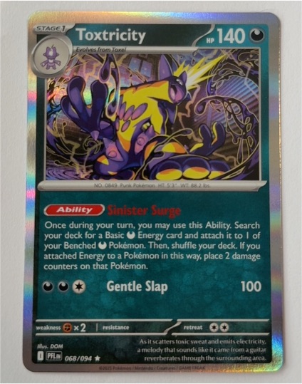 Pokémon ME02: Phantasmal Flames #068 Toxtricity — front