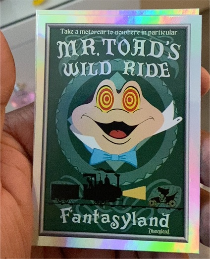 2025 Topps Disneyland 70th #P-3 Mr. Toad's Wild Ride — front