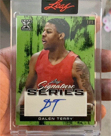 2022 Leaf Signature Series #Signature Series Dalen Terry — front