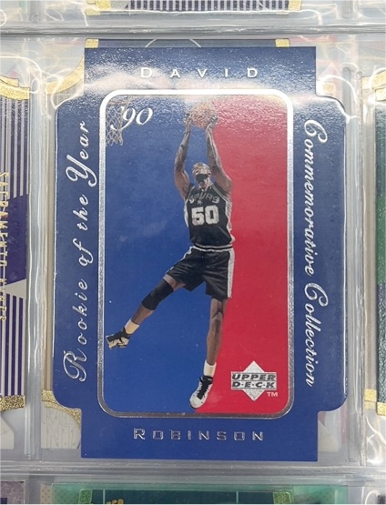 1996 Upper Deck #RC8 David Robinson Rookie of the Year — front