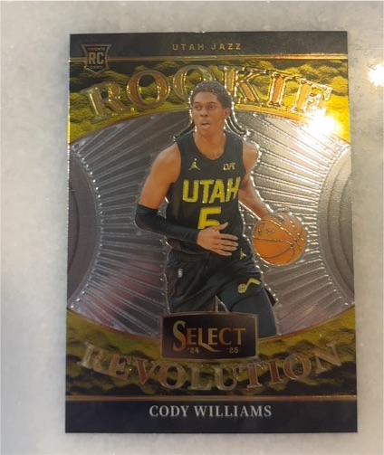 2024-25 Panini Select #22 Cody Williams Rookie Revolution — front