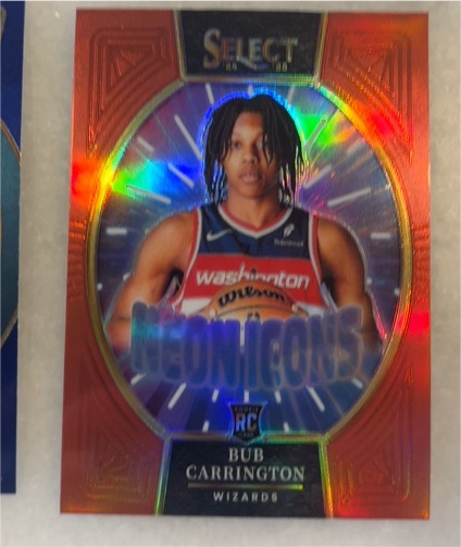 2024-25 Panini Select #6 Bub Carrington Neon Icons — front