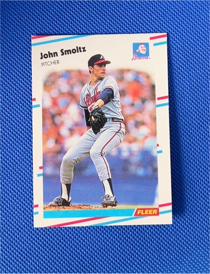1988 Fleer Update #U-74 John Smoltz — front