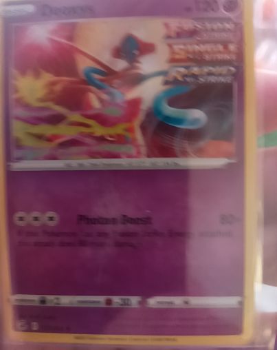 2022 Pokémon Fusion Strike #120 Deoxys — front