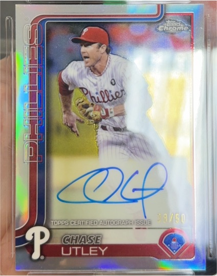 2015 Topps Chrome #100 Chase Utley — front