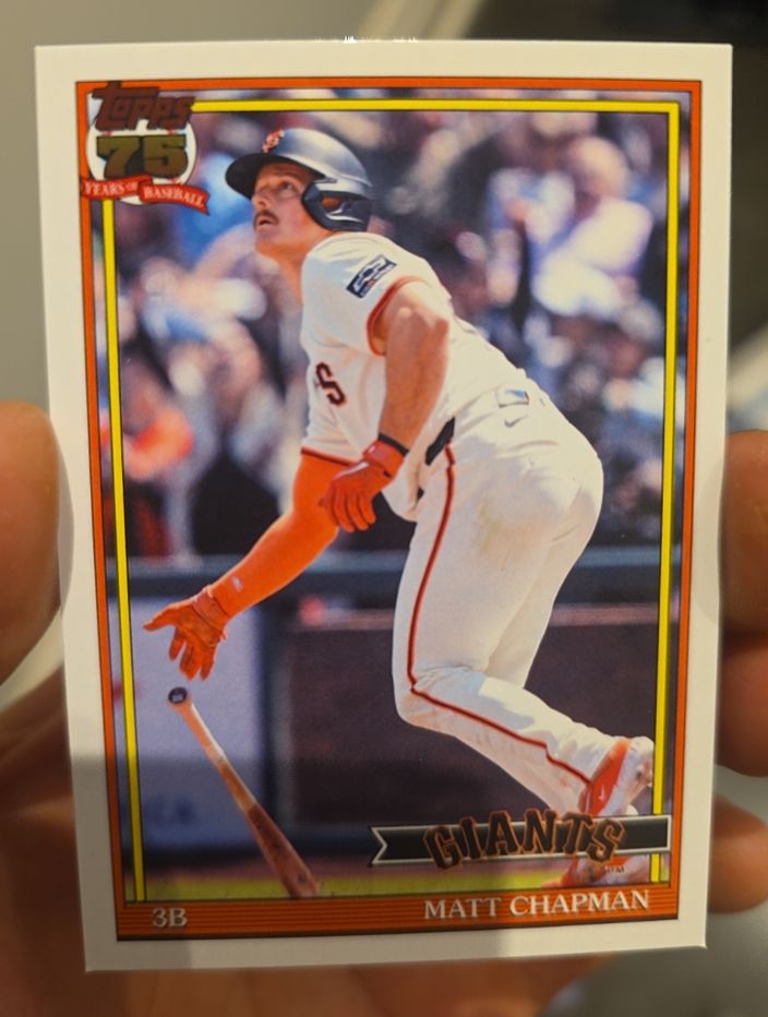 2026 Topps Series 1 1991 Topps #T91-80 Matt Chapman — front