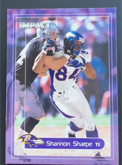 2000 Skybox Impact #12 Shannon Sharpe — front