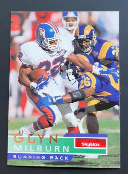 1995 SkyBox Impact #43 Glyn Milburn — front