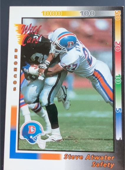 1992 Wild Card #115 Steve Atwater — front