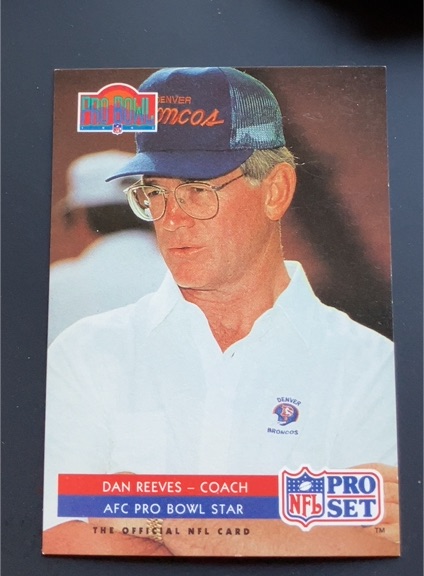 1992 Pro Set #400 Dan Reeves — front