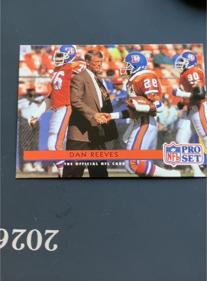1992 Pro Set #162 Dan Reeves — front