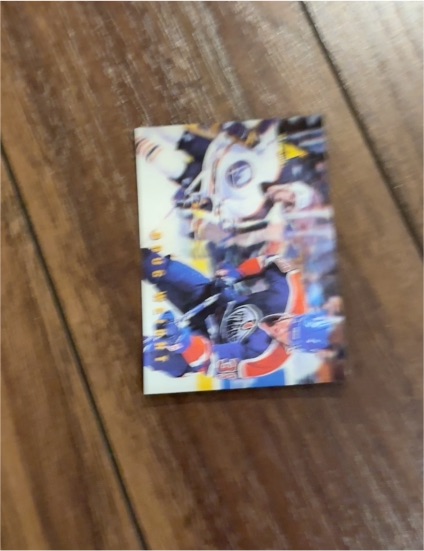 1991 Pro Set Platinum Edmonton Oilers Hockey Card — front