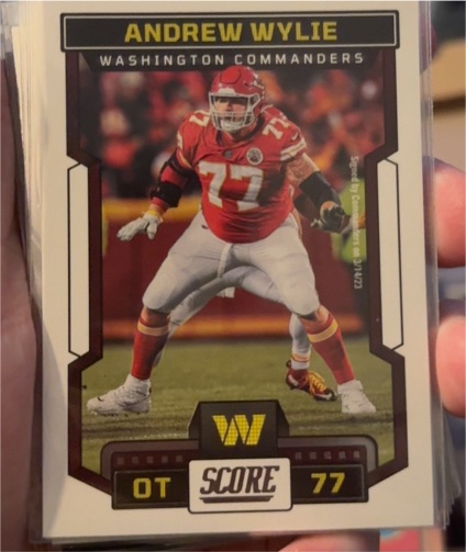 2023 Panini Score #300 Andrew Wylie — front