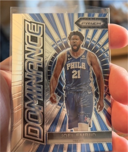 2023-24 Panini Prizm Dominance #20 Joel Embiid — front