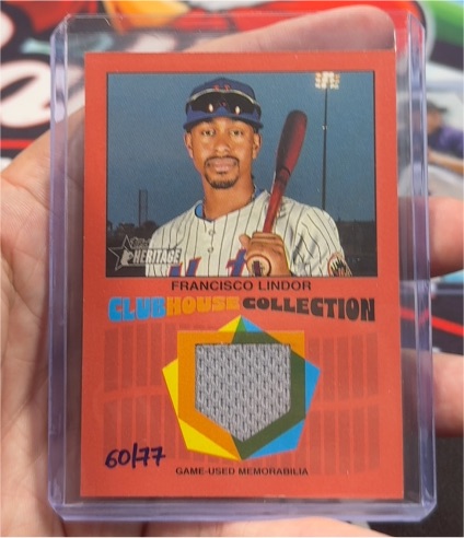 2026 Topps Heritage Clubhouse Collection Relic #CCR-FL Francisco Lindor — front