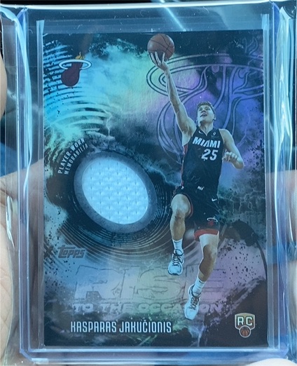 2025-26 Topps Rise to the Occasion #RTO-KJ Kasparas Jakucionis — front