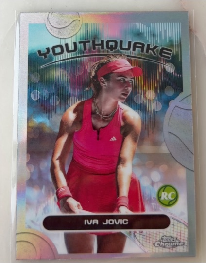 2025 Topps Chrome Tennis #YQE-14 Iva Jovic Youthquake RC — front