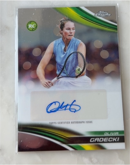 2025 Topps Chrome Tennis #CA-OGI Olivia Gadecki — front