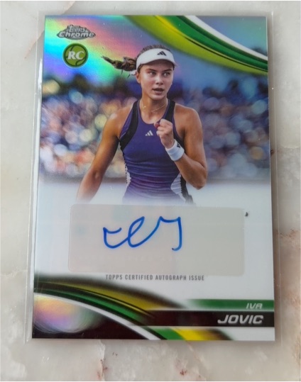 2025 Topps Chrome Tennis #CA-IJC Iva Jovic — front