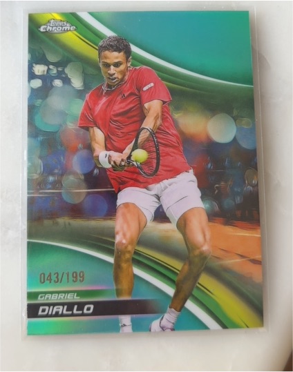 2025 Topps Chrome Tennis #114 Gabriel Diallo — front