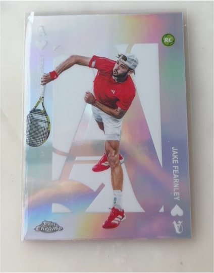 2025 Topps Chrome Tennis #ACE-16 Jake Fearnley Aces Refractor — front