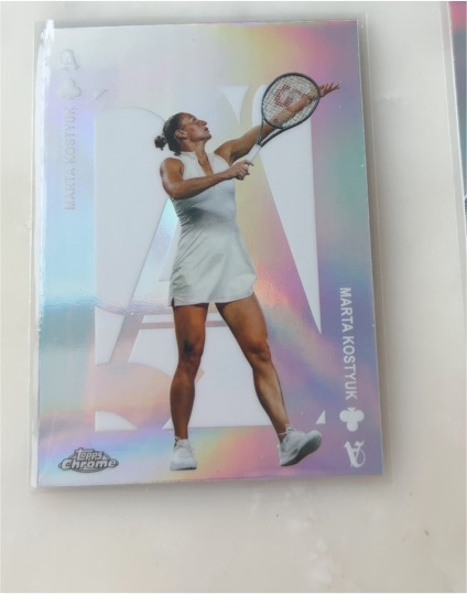 2025 Topps Chrome Tennis #ACE-14 Marta Kostyuk — front