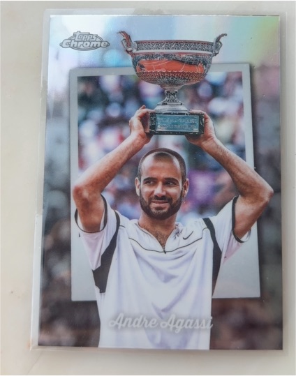 2025 Topps Chrome Tennis #CTD-7 Andre Agassi Captured — front