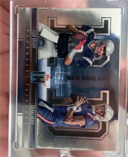2024 Topps Signature Class Paramount Pairings #PP-7 Tom Brady and Drake Maye — front