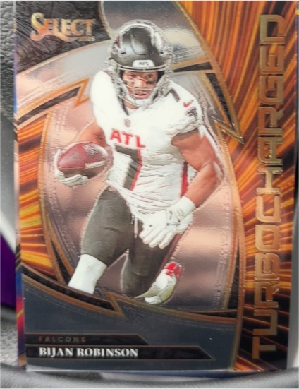 2025 Panini Select #18 Bijan Robinson Turbocharged — front