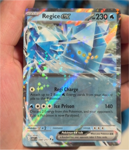 2021 Ascended Heroes #048 Regice ex — front