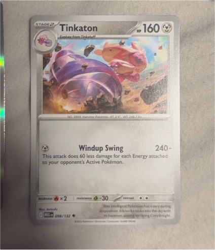 2023 Pokémon MEG #098 Tinkaton — front