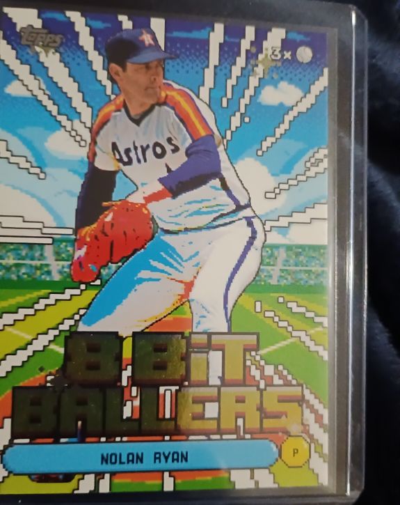 2026 Topps Series 1 #8B-15 Nolan Ryan 8 Bit Ballers Insert — front