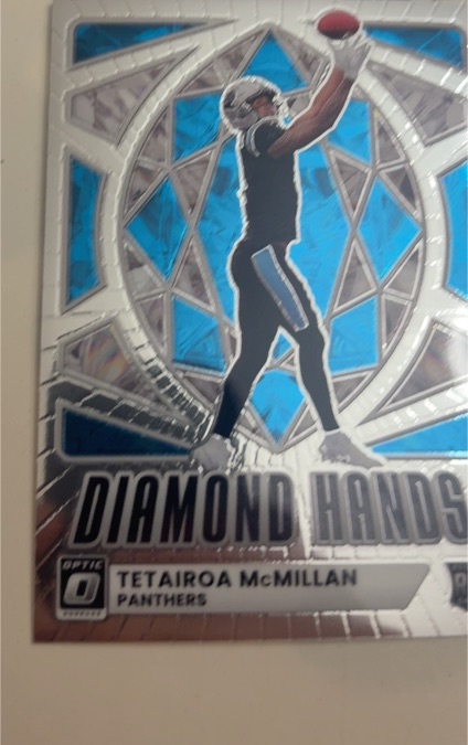 2025 Panini Donruss Optic #2 Tetairoa McMillan Diamond Hands — front