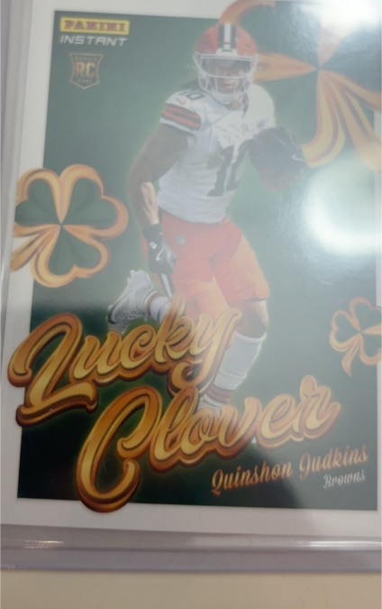 2025 Panini Instant #13 Quinshon Judkins Lucky Clover — front